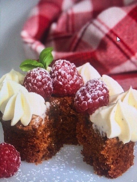 Glutenfri Gulrotkake, porsjon