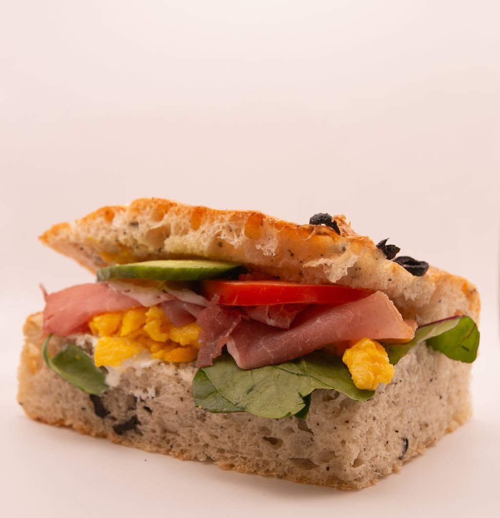 Focaccia, Spekeskinke & eggerøre